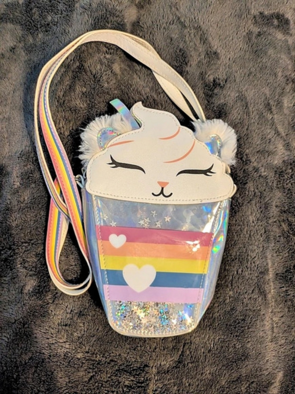 Kids Rainbow Unicorn Crossbody Bag